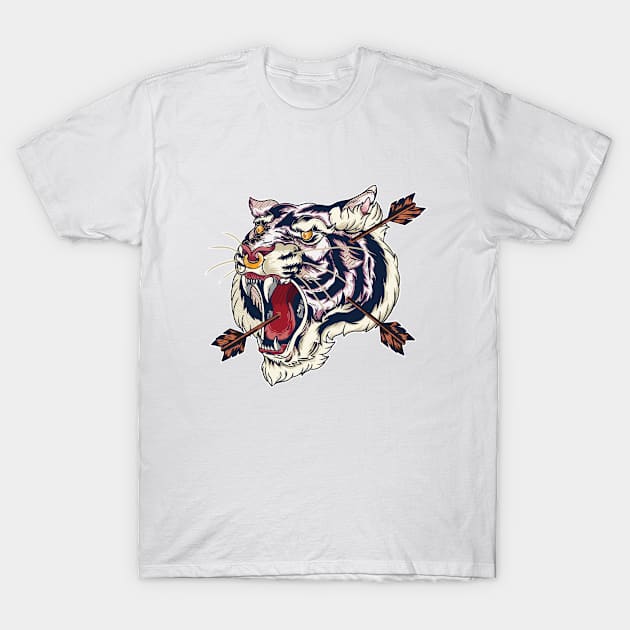 White Tiger Mighty T-Shirt by Ckllydh